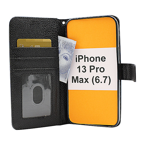 New Standcase Wallet iPhone 13 Pro Max (6.7) Svart