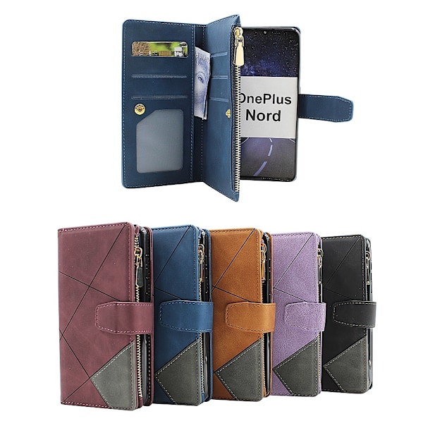 XL Standcase Lyxfodral OnePlus Nord / OnePlus Nord 5G Lila