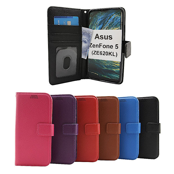 New Standcase Wallet Asus ZenFone 5 (ZE620KL) Ljusblå