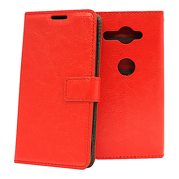 Crazy Horse Wallet Sony Xperia XZ2 Compact (H8324) Röd