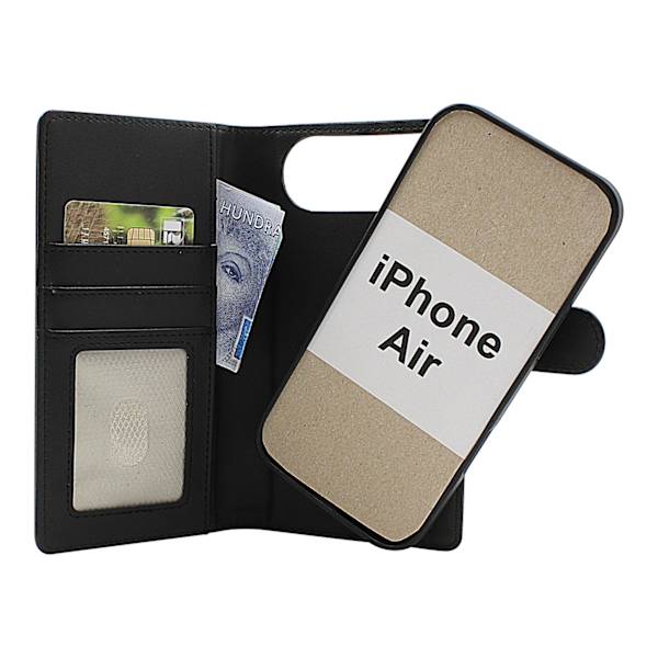 Skimblocker iPhone Air Magnet Plånboksfodral Svart