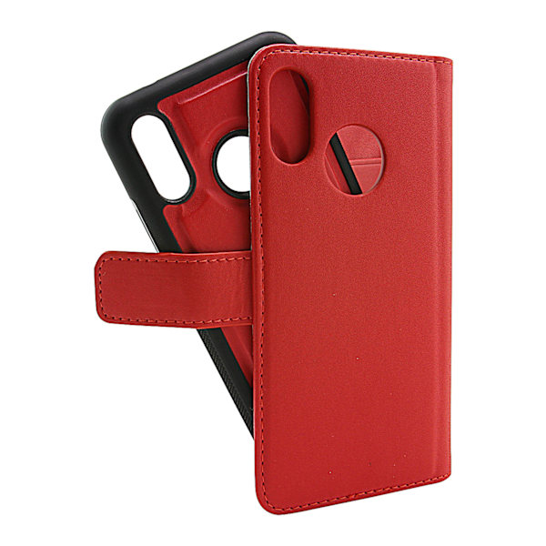 Skimblocker Magnet Wallet Huawei P20 Lite Röd