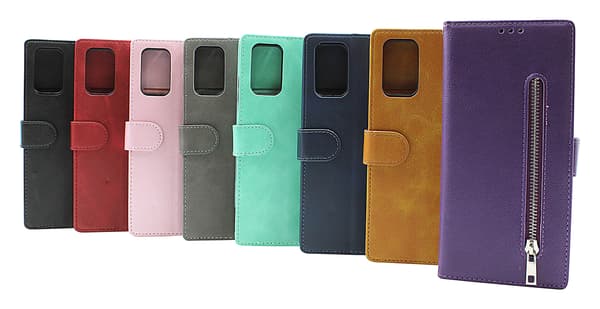 Zipper Standcase Wallet Nokia G42 5G Grå