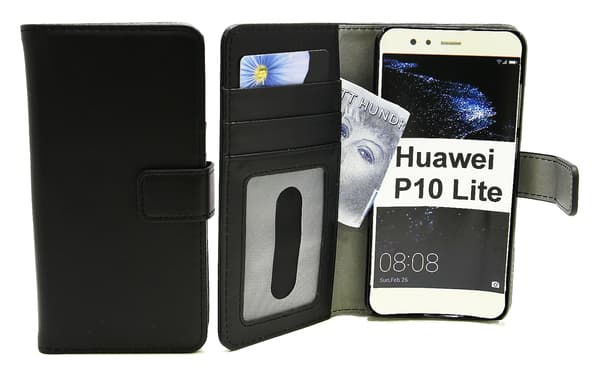 Magnet Wallet Huawei P10 Lite Svart