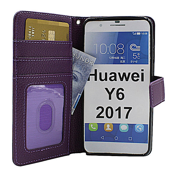 New Standcase Wallet Huawei Y6 2017 (MYA-L41) Lila