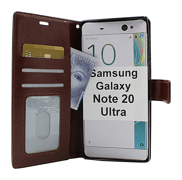 Crazy Horse Wallet Samsung Galaxy Note 20 Ultra Turkos