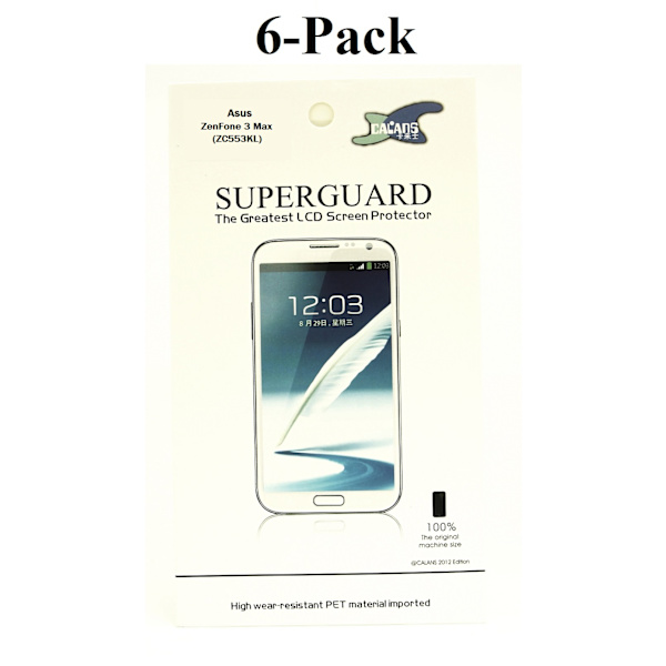 6-Pack Skärmskydd Asus ZenFone 4 Max (ZC554KL)