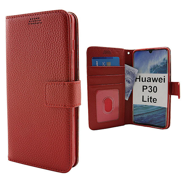 New Standcase Wallet Huawei P30 Lite Röd
