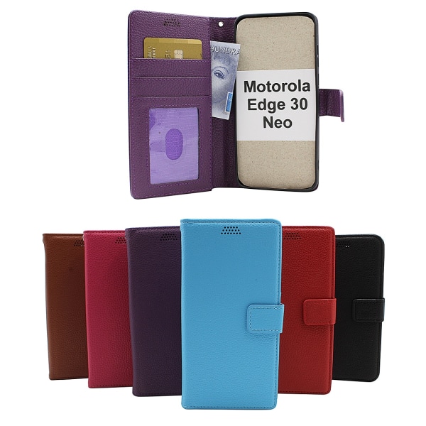 New Standcase Wallet Motorola Edge 30 Neo 5G Lila