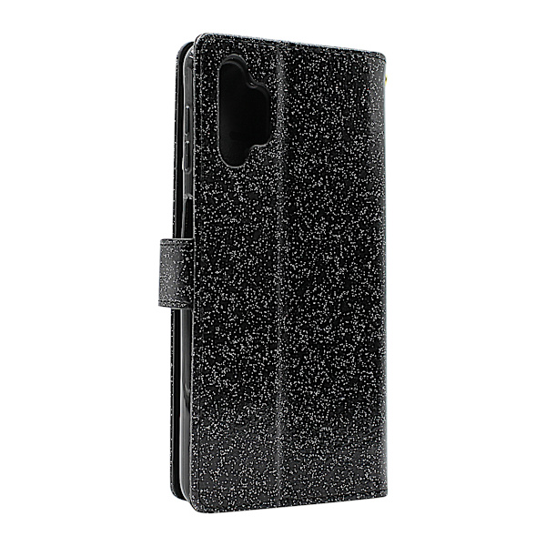 XL Standcase Glitterwallet Samsung Galaxy A32 5G (SM-A326B) Svart