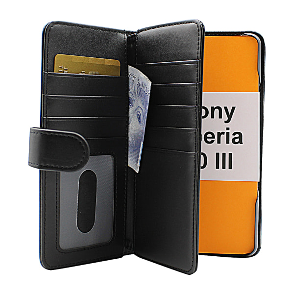 Skimblocker XL Wallet Sony Xperia 10 III (XQ-BT52) Svart