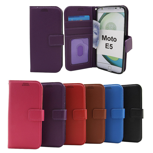 New Standcase Wallet Motorola Moto E5 / Moto E (5th gen) Blå