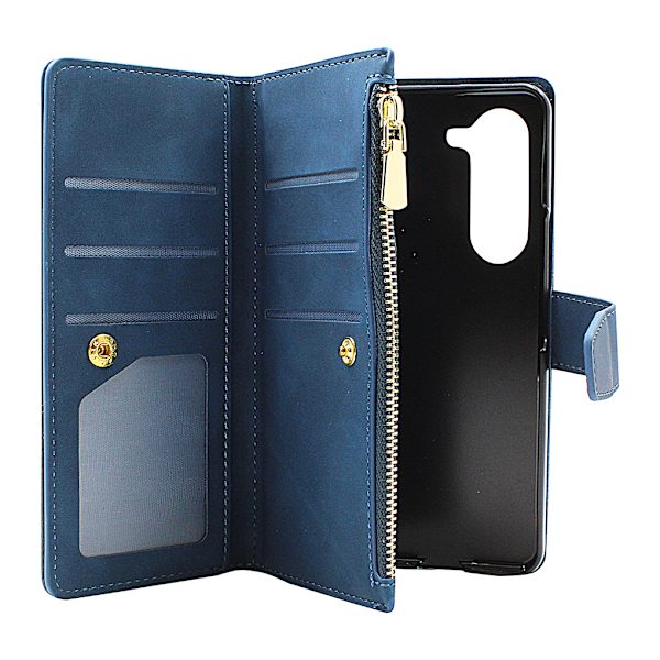 XL Standcase Lyxfodral Samsung Galaxy Z Fold 5 5G (SM-F946B) Marinblå