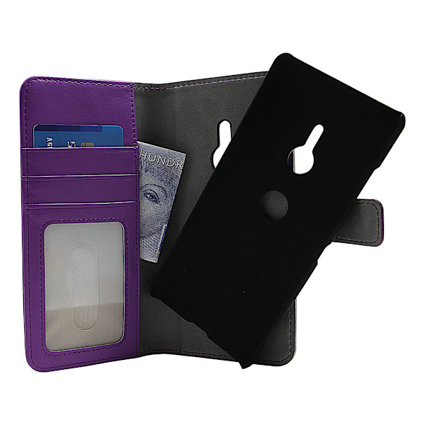Skimblocker Magnet Wallet Sony Xperia XZ3 Lila