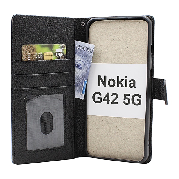 New Standcase Wallet Nokia G42 5G Brun