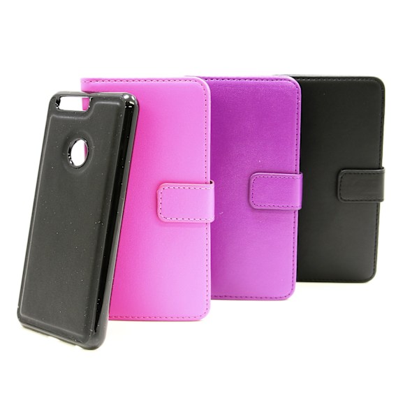 Skimblocker Magnet Wallet Huawei Honor 8 Ljusrosa