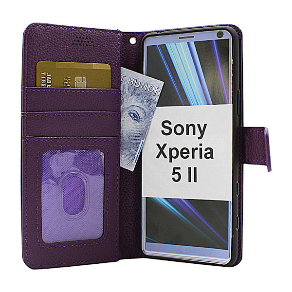 New Standcase Wallet Sony Xperia 5 II (XQ-AS52) (Svart) Svart