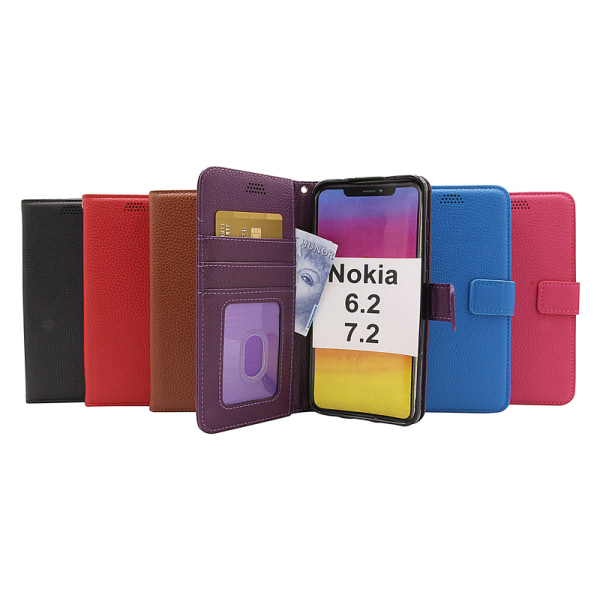 New Standcase Wallet Nokia 6.2 / 7.2 Brun