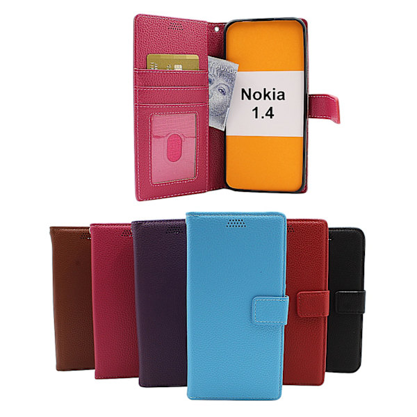 New Standcase Wallet Nokia 1.4 Svart