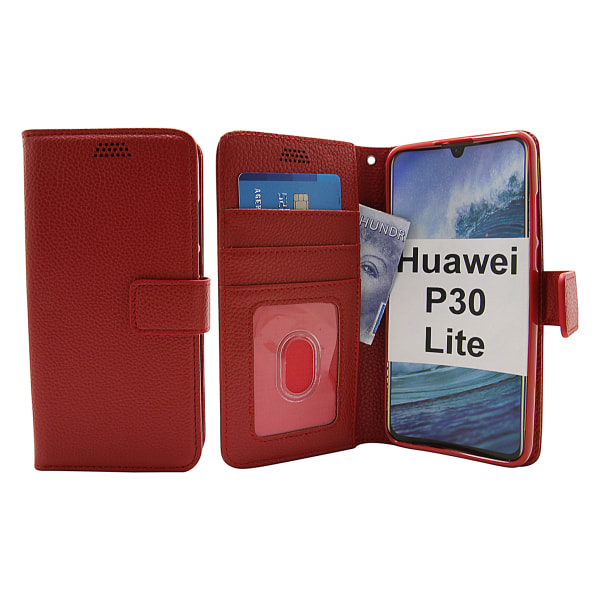 New Standcase Wallet Huawei P30 Lite (Svart) Svart