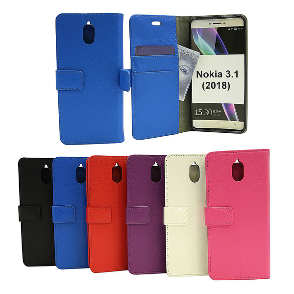 Standcase Wallet Nokia 3.1 (2018) Hotpink