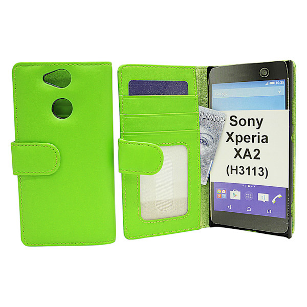 Plånboksfodral Sony Xperia XA2 (H3113 / H4113) Grön
