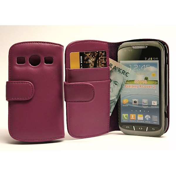 Plånboksfodral Samsung Galaxy Xcover 2 Lila