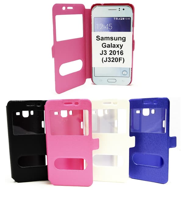 Flipcase Samsung Galaxy J3 2016 (J320F) Svart