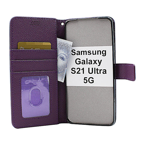 New Standcase Wallet Samsung Galaxy S21 Ultra 5G (G998B) Lila