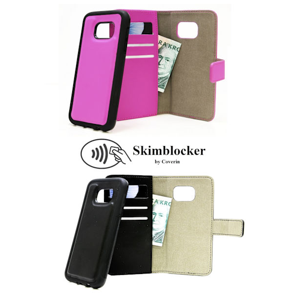 Skimblocker Magnet Wallet Samsung Galaxy S7 (G930F) Svart