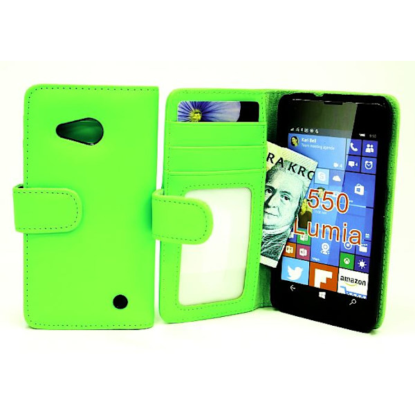 Plånboksfodral Microsoft Lumia 550 Grön