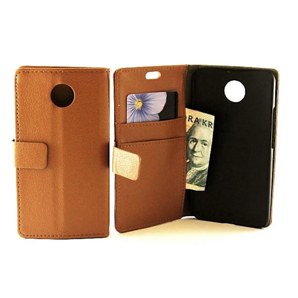 Standcase wallet Motorola Moto X 2 Brun