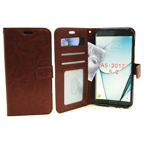Crazy Horse Wallet Samsung Galaxy A5 2017 (A520F) Brun