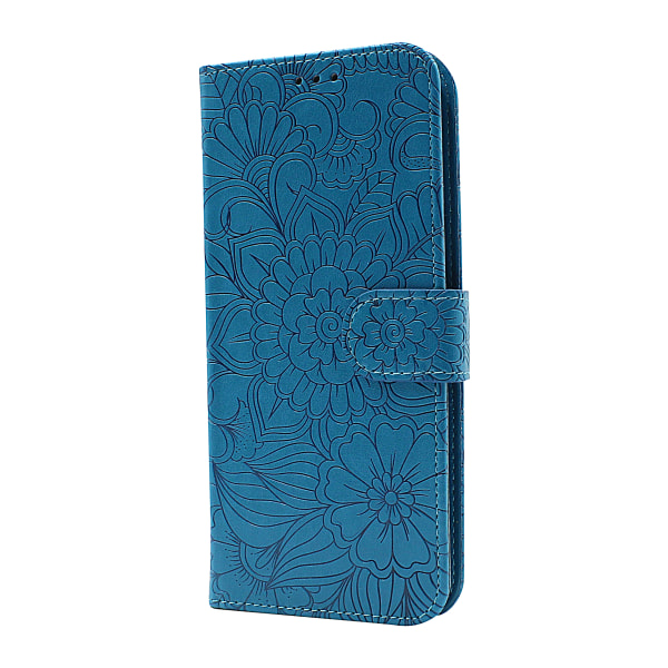 Flower Standcase Wallet Sony Xperia 10 IV 5G (XQ-CC54) Blå