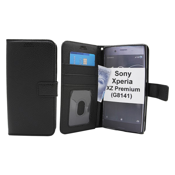 New Standcase Wallet Sony Xperia XZ Premium (G8141) Svart