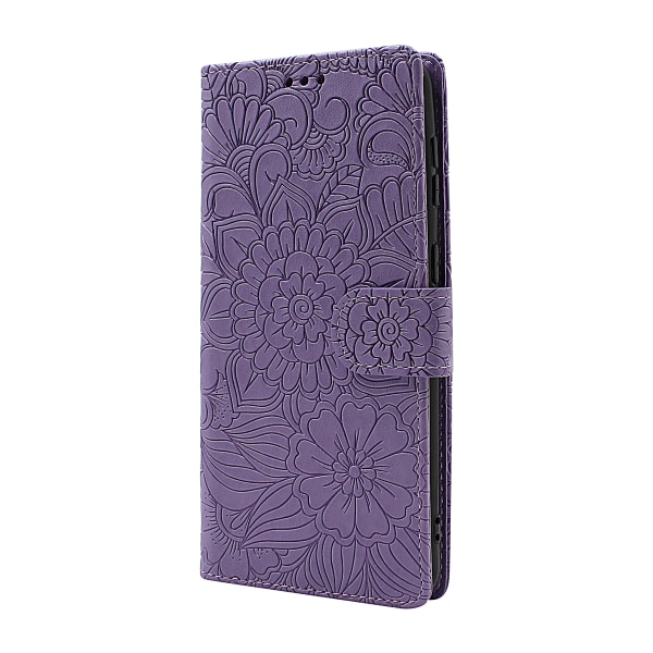 Flower Standcase Wallet Samsung Galaxy S21 Plus 5G (G996B) Blå