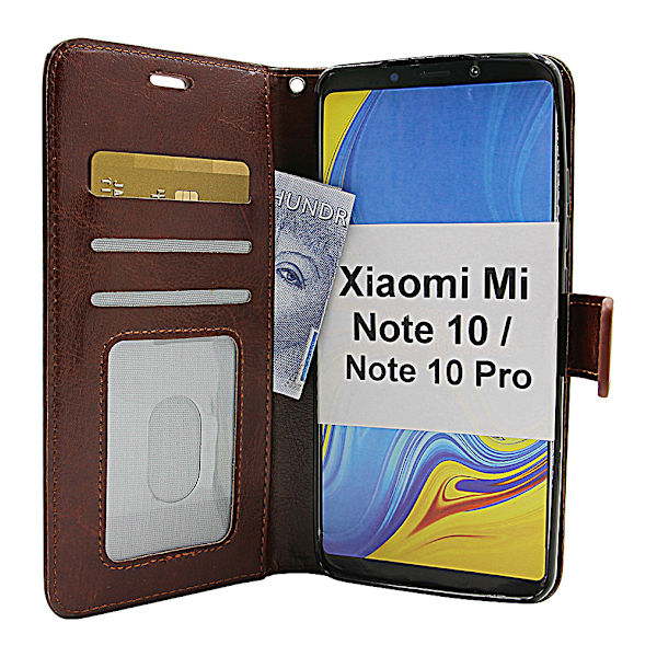 Crazy Horse Wallet Xiaomi Mi Note 10 / Note 10 Pro Brun
