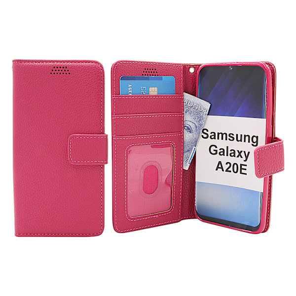 New Standcase Wallet Samsung Galaxy A20e (A202F/DS) Hotpink