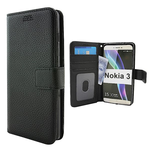 Standcase Wallet Nokia 3 (TA-1032) Svart