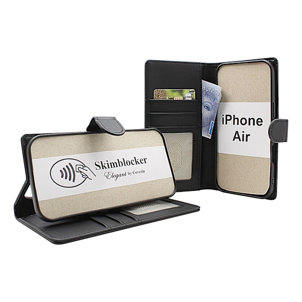 Skimblocker iPhone Air Plånboksfodral Brandy