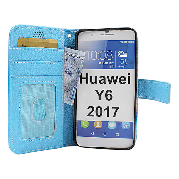 New Standcase Wallet Huawei Y6 2017 (MYA-L41) Röd