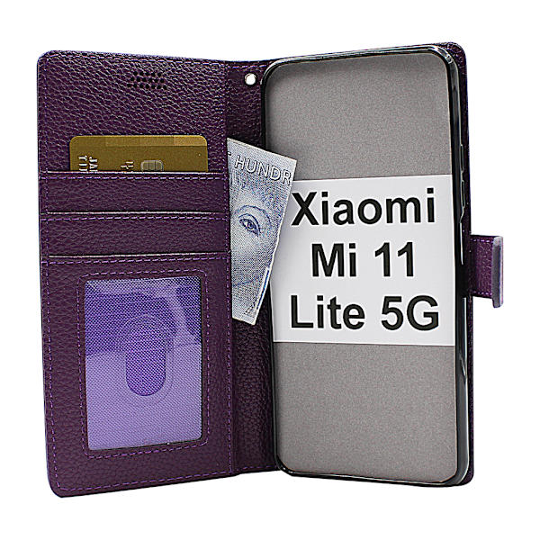 New Standcase Wallet Xiaomi Mi 11 Lite / Mi 11 Lite 5G Röd