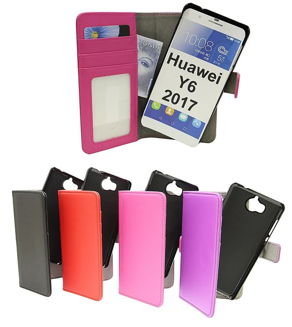 Magnet Wallet Huawei Y6 2017 (MYA-L41) Röd