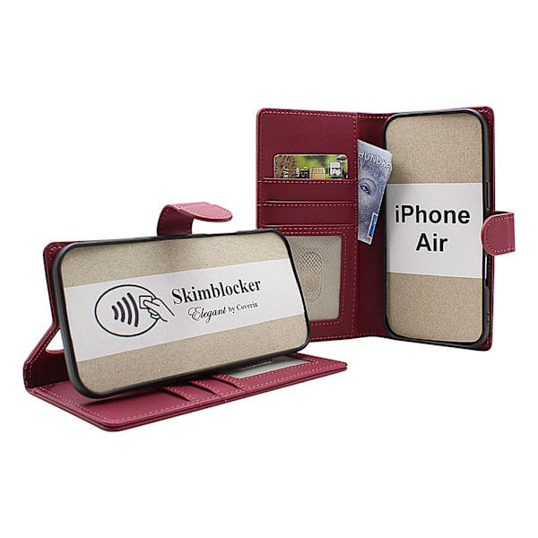 Skimblocker iPhone Air Plånboksfodral Brandy