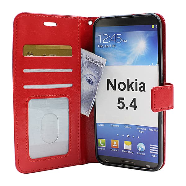 Crazy Horse Wallet Nokia 5.4 Brun