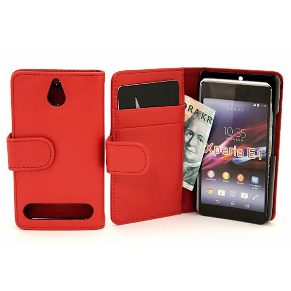 Plånboksfodral Sony Xperia E1 (D2005) Röd