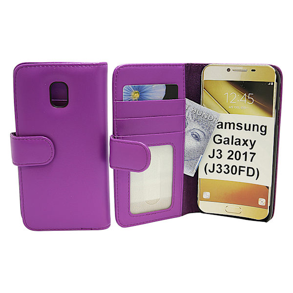 Skimblocker Plånboksfodral Samsung Galaxy J3 2017 Lila
