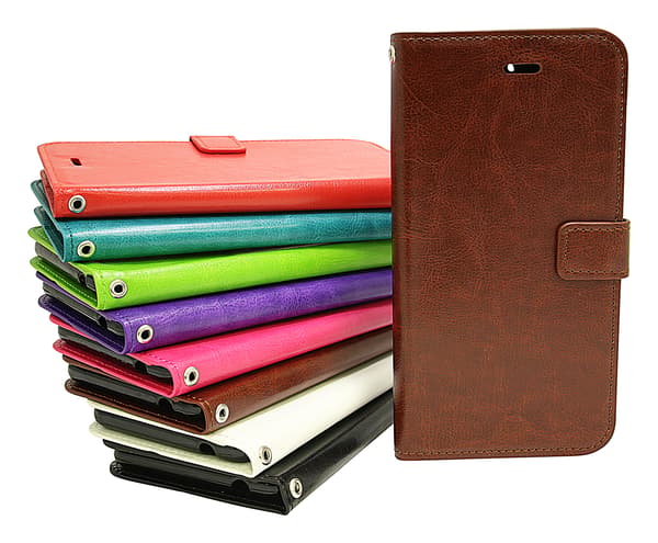 Crazy Horse Wallet Nokia 7 Plus Lila