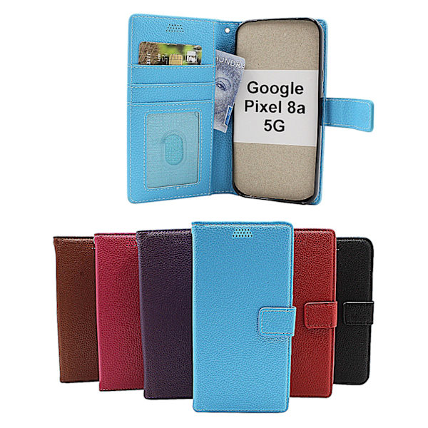 New Standcase Wallet Google Pixel 8a 5G Brun