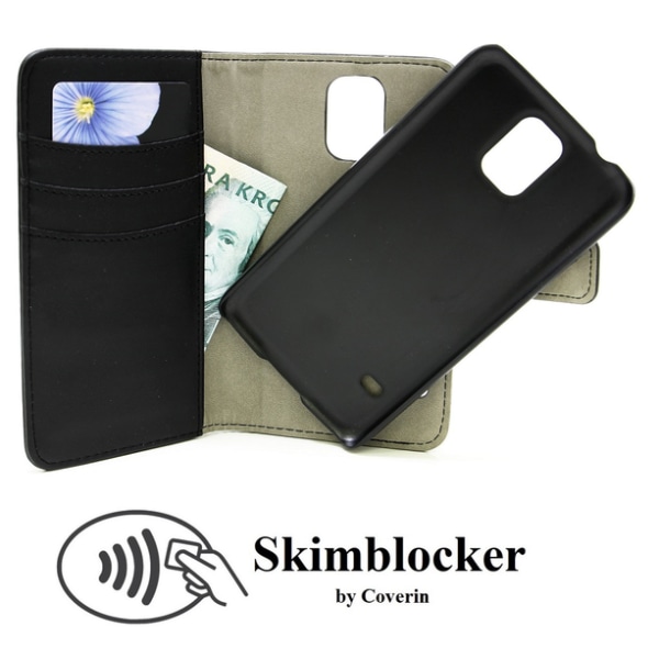 Skimblocker Magnet Wallet Samsung Galaxy S5 / S5 Neo Hotpink